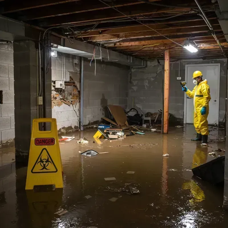 Flooded Basement Electrical Hazard in Rockcastle County, KY Property